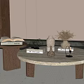 Modern Middle Ancient Style Coffee Table 3d model