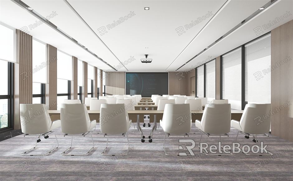 Modern Meeting Room Meeting Table and Chair model