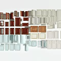 Various Style Cabinet Doors In Different Colors And Wood Finishes