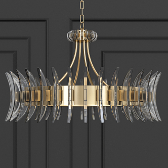 Modern chandelier 3d model