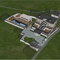 Traditional Chinese Single Family Villa Featuring Pagoda Roof Courtyard And Lush Greenery