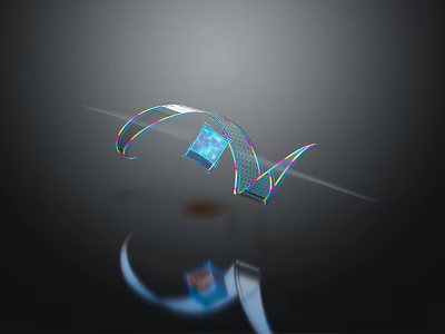 Smart Machine Futuristic Design With Illuminated Components And Reflective Surfaces 3d model