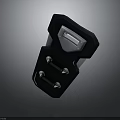 Black Electronic Device Component With Metal Housing Display Screen And Mounting Bolts