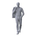 modern man male figure standing 3d model