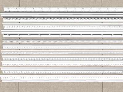 European plaster line model