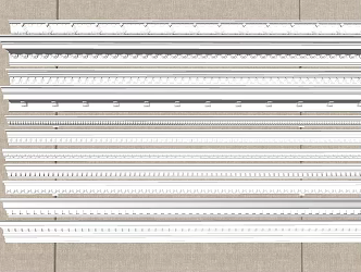 European plaster line 3d model