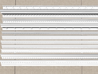 European plaster line 3d model