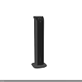 Two Black Tower Air Cooler Fans With Digital Display And Grille Design