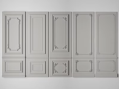Jianou clapboard combination 3d model