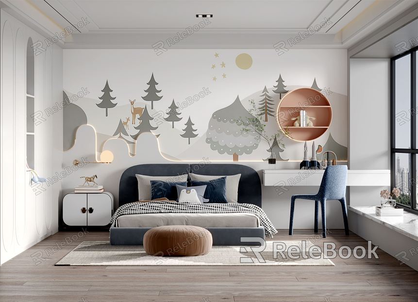 Modern Children's Room Boys Room model