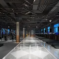 Modern Fitness Gym Interior With Spacious Layout Large Windows Treadmills And Exercise Balls