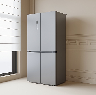 Double door refrigerator 3d model