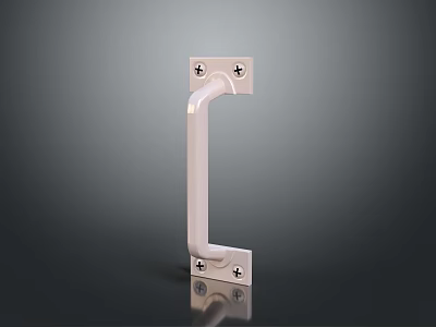 Durable Metal Hardware Tool Bracket with Mounting Holes and Sturdy Design 3d model