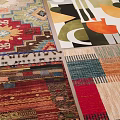 Square Rugs With Various Patterns Geometric Floral And Colorful Modern Designs