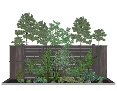 Modern Shrub Landscape Plant Heap 3d model