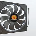 Black Air Conditioner Air Outlet Fan With LED Light Strip And Connecting Wire