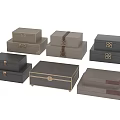 Stylish Multicolor Decorative Ornament Box Set With Various Sizes For Home Decor