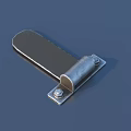 Silver Metal Hinge With Fixed Screws And Rotating Design For Connecting Parts