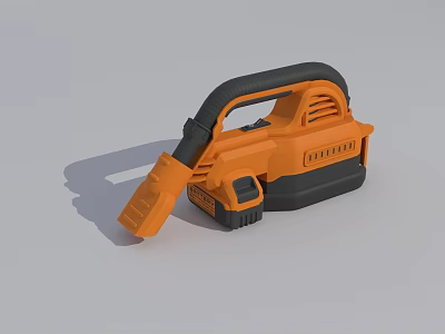 Handheld Industrial Electric Power Tool With Orange Black Design And Ergonomic Handle 3d model
