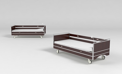 modern hospital bed medical hospital bed 3d model