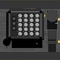 Modern Desktop Computer Setup With Sleek Monitor And Keyboard On Wooden Desk