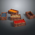 Wooden Storage Boxes With Colorful Items For Practical Household Organization