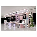 Elegance Nails Mall Store Interior With Nail Eyelash Services And Display Counters