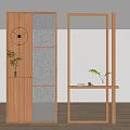 Modern screen partition 3d model