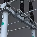 Robust Industrial Equipment Structure With Steel Support Columns And Reinforced Crossbeams
