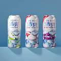 RICOH Refreshing Canned Drinks With Pear Lychee Grape Flavors And Ice Cube Design