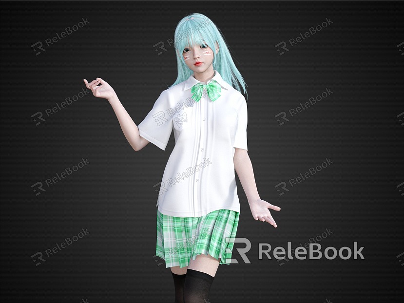 Pure Girl School Uniform Girl Cute Girl Beth model