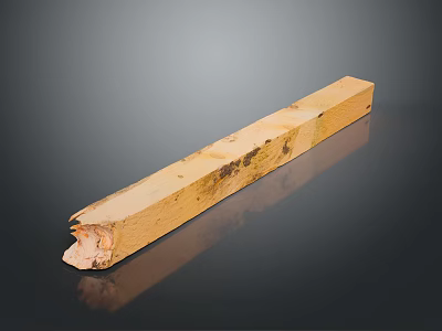 Wooden Long Strip Household Item With Natural Texture And Rustic Design For Home Use 3d model