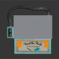 Multi Compartment Blue Green Household Storage Box Holding Roll Items With Label