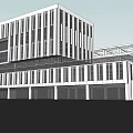 Modern Multi Storey Office Building With Glass Windows And Sleek Design
