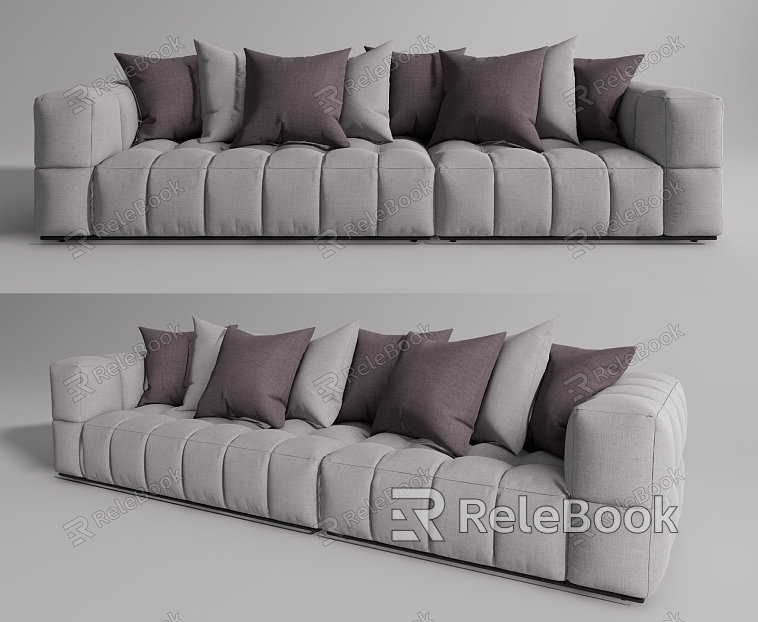 Modern double sofa model