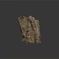 Natural Wood Stone Decorative Elements With Rough Textured Surface For Garden Decoration