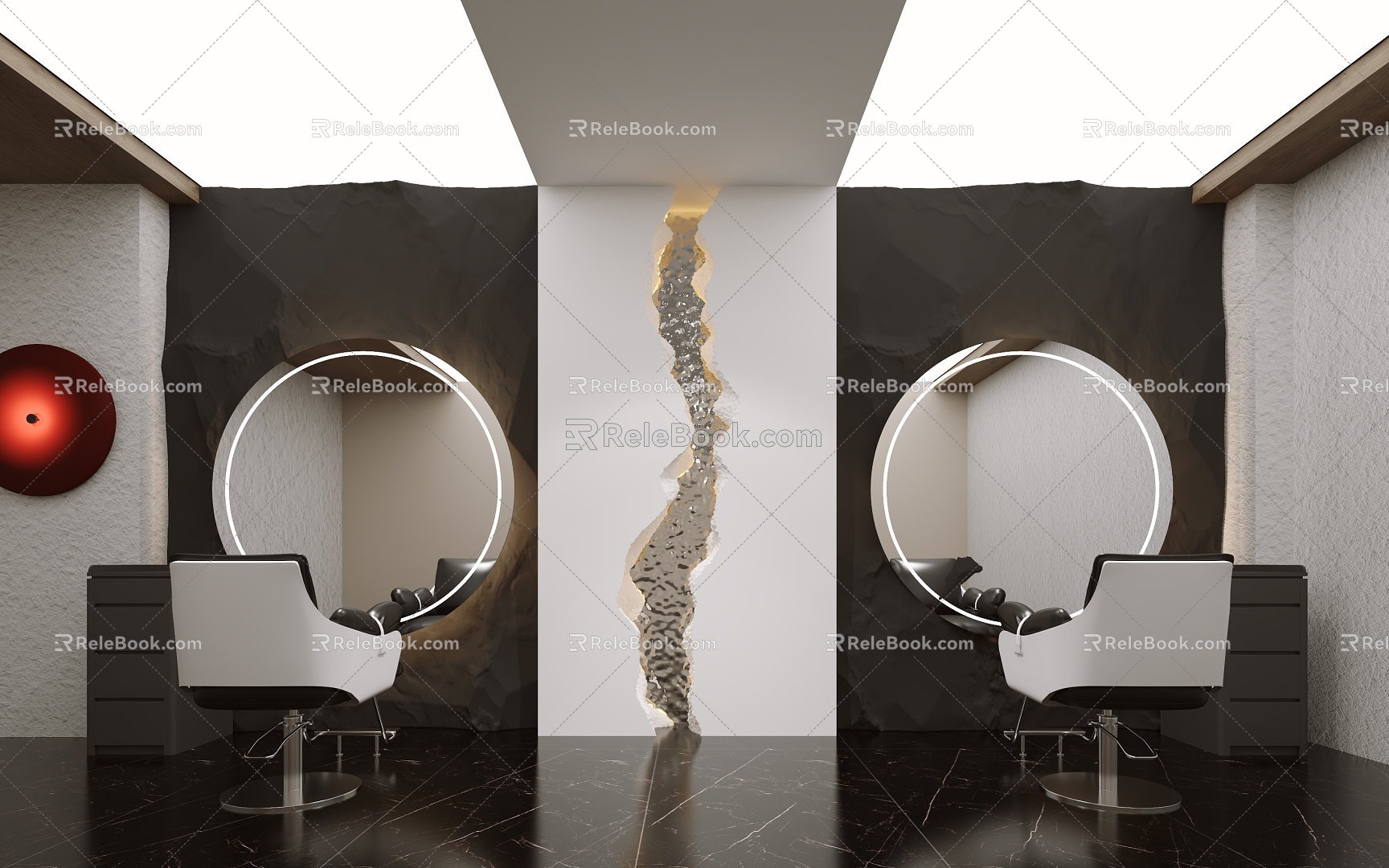 Hair Salon Beauty Salon Minimalist Salon 3d model