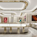 Elegant Jewelry Store Exterior Design With Gold Signage And Glass Display Windows