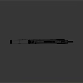Vintage Submachine Gun With Metal Body Wooden Grip And Black Barrel Isolated On Gray Background