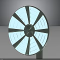 24G Communication Equipment With Circular Dish Antenna And Stable Metal Stand Structure