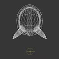Black Helmet With Ram Horns And White X Symbol For Fantasy Character Creature