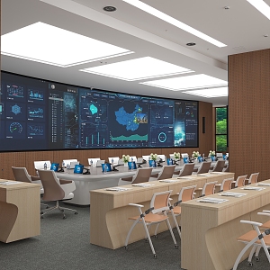 Modern Conference Room 3d model