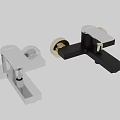 Modern Chrome Wall Mounted Faucet With Sleek Handle And Polished Design