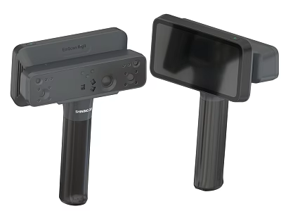 Topcon Handheld GNSS RTK Industrial Equipment With Display And Control Buttons 3d model