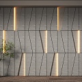 Background wall modeling wall 3d model