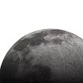 Detailed View Of Moon Surface With Craters And Gray Texture