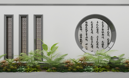 New Chinese Landscape Sick Garden Landscape 3d model