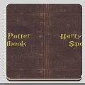 Harry Potter Themed Notebook With Dark Brown Cover Spiral Binding And Golden Text
