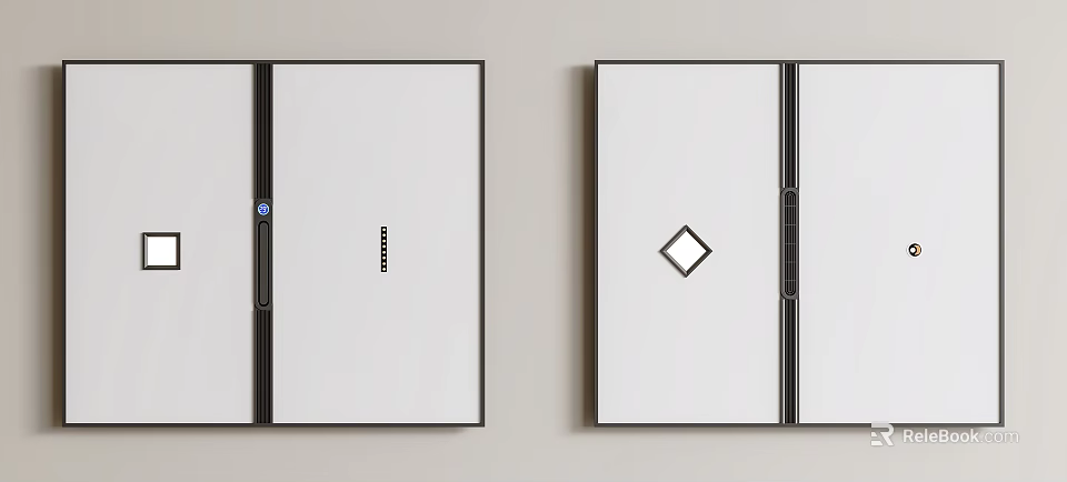 Modern Gypsum Board Ceiling with LED Strip Lights and Diamond Patterns 3d model