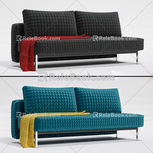 Double sofa 3d model